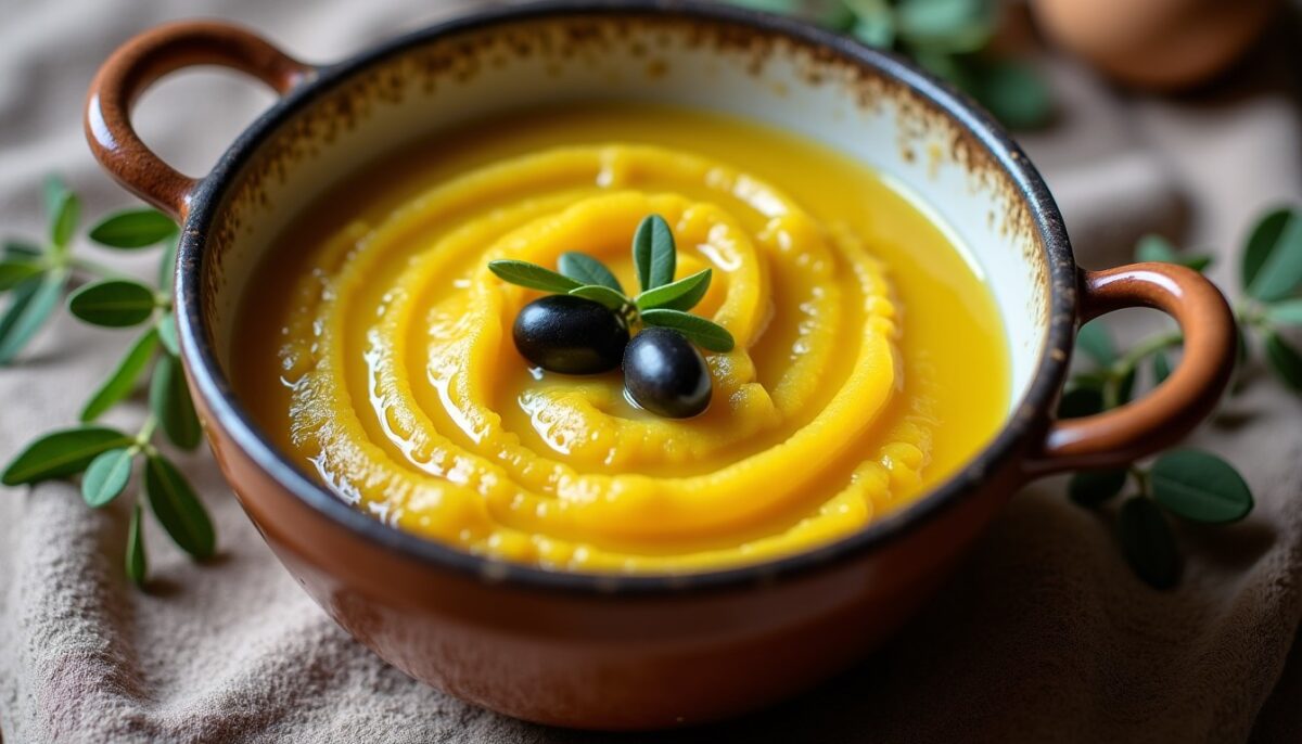 Délicieuse purée rustique à l'huile d'olive : une recette simple et savoureuse Délicieuse purée rustique à l'huile d'olive : une recette simple et savoureuse