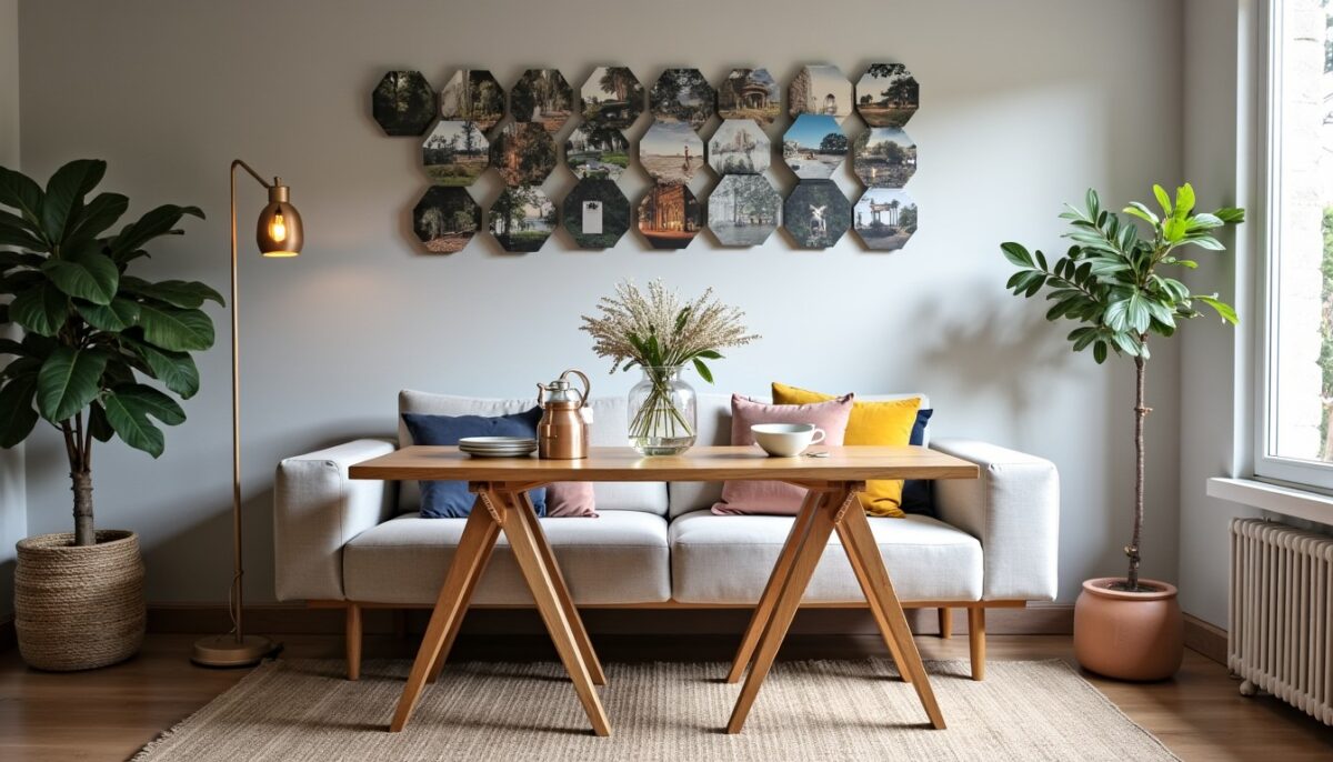 Apportez une touche d’originalité à votre déco intérieure grâce aux photos hexagonales